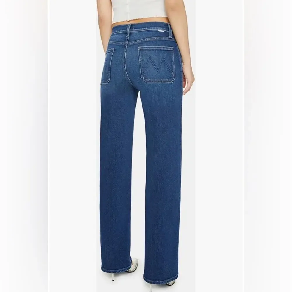 NWT! MOTHER The Lil Rambler Patch Pocket High Waist Straight Leg Jeans size 31P - Picture 6 of 16
